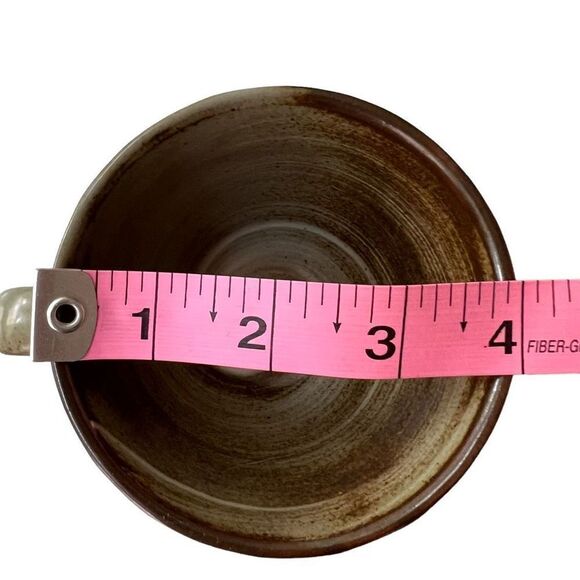 Stoneware set of 2 tea cups with saucers - Picture 9 of 9